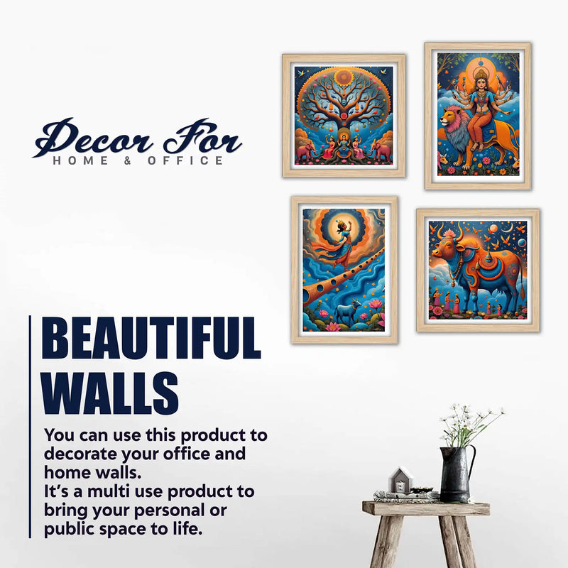 Divine Spiritual Wall Art Frame Set of 4