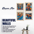 Divine Spiritual Wall Art Frame Set of 4