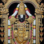 Divine Tirupati Balaji Floating Frame Crystal Wall Painting