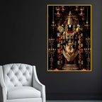 Divine Tirupati Balaji Floating Frame Crystal Wall Painting