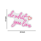 Do What You Love Couple Text Neon Sign LED Light