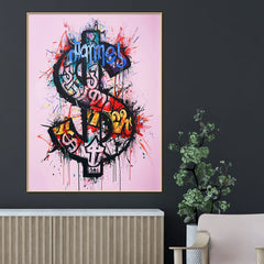 Dollar Of Richie Cotton Canvas Wall Painting