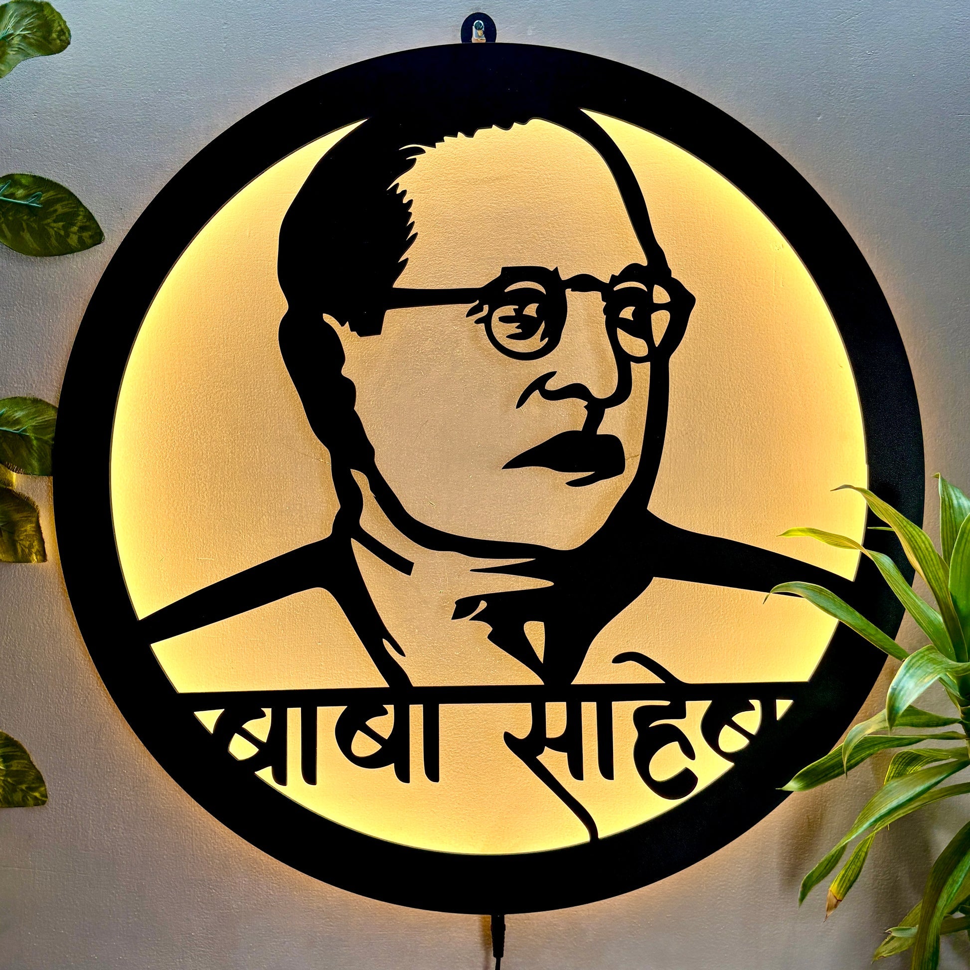 Dr. B. R. Ambedkar LED Wall Art Frame for Office and Wall Decor