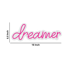 Dreamer Motivational Text Neon Sign LED Light