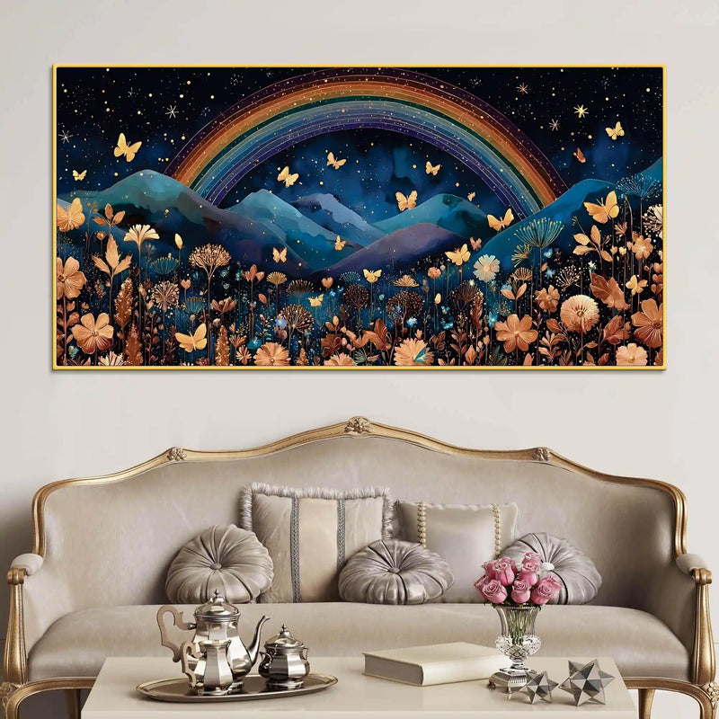 dreamy-rainbow-abstract-canvas-painting-for-home-interiors