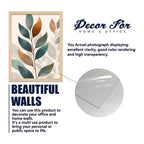 Earth Tone Minimal Art of Botanical Leaf Wall Frame Set of Four