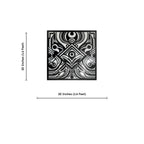Elegant Abstract Design Square Metal Art Wall Decor