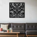 Elegant Abstract Design Square Metal Art Wall Decor