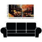 Elegant Abstract Fall Forest Canvas Painting