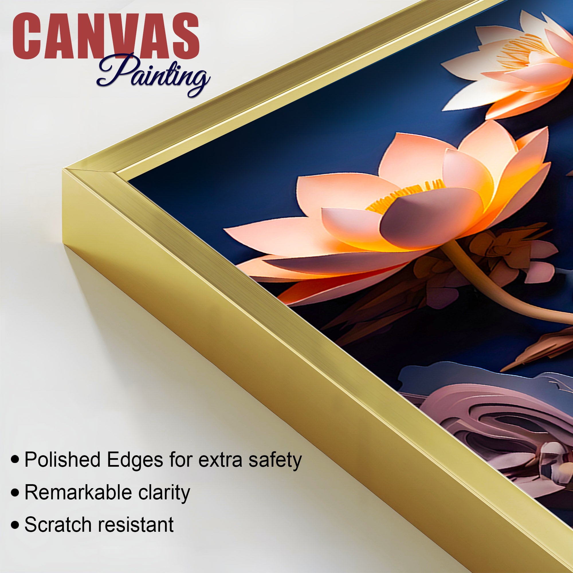 Elegant Buddha Canvas Wall Painting for Luxury Home Styling