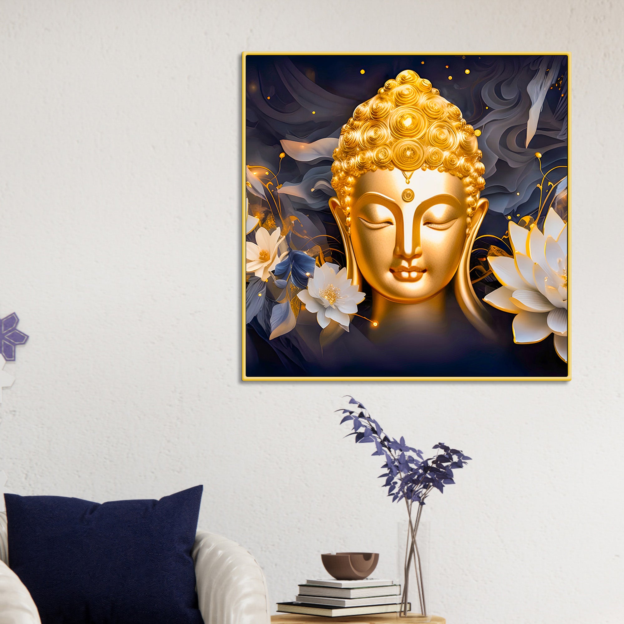  elegant-buddha-face-lotus-wall-painting-for-home