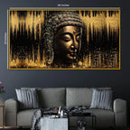 Elegant Buddha Peace Crystal Glass Painting for Styling Décor