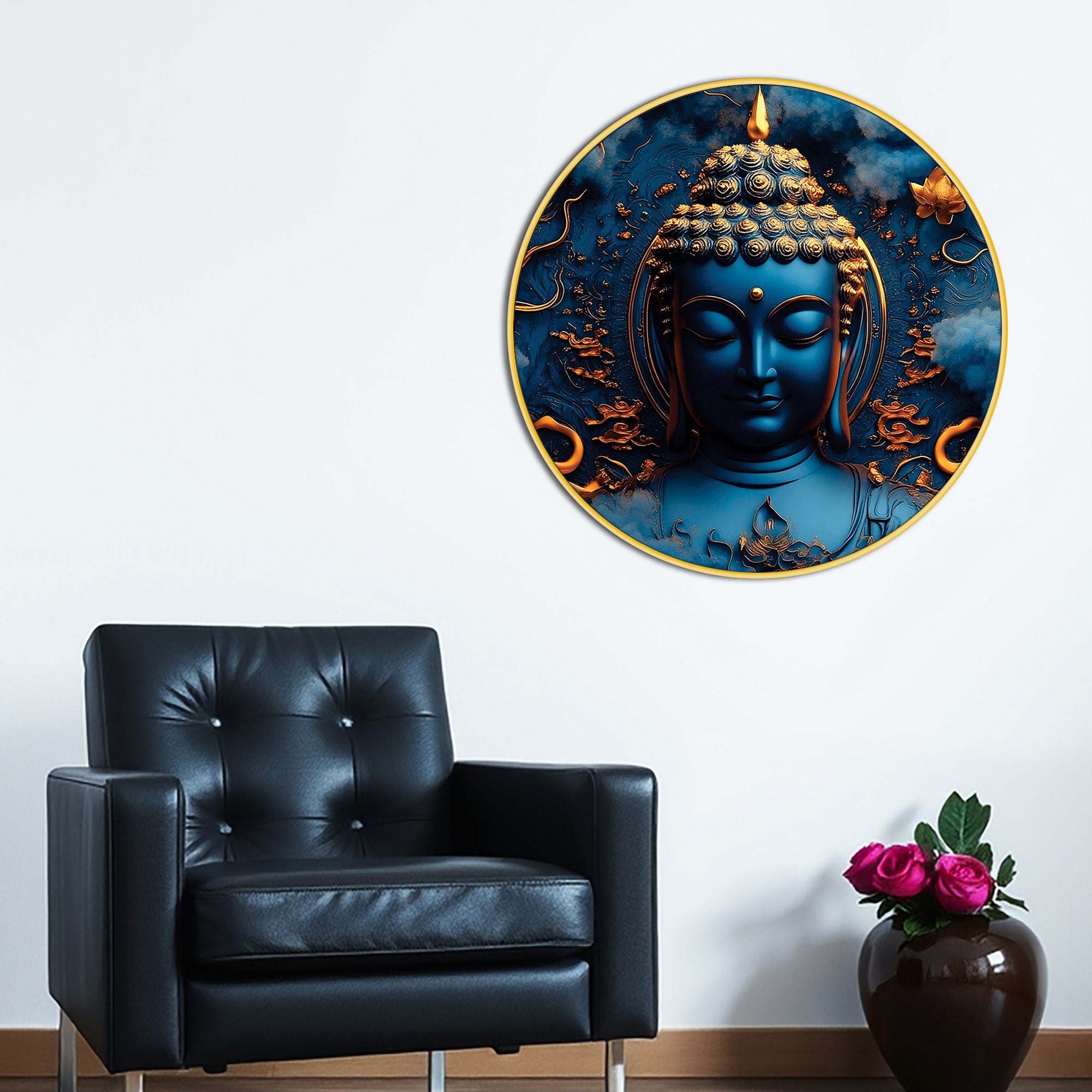 Elegant Buddha Spiritual Wall Painting