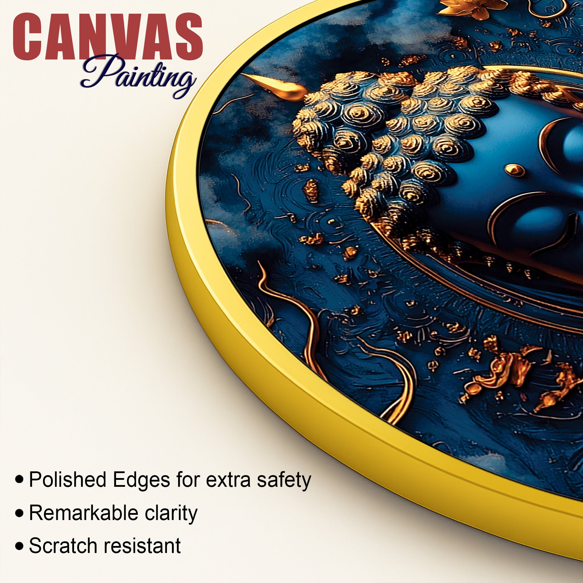 Elegant Buddha Spiritual Wall Painting