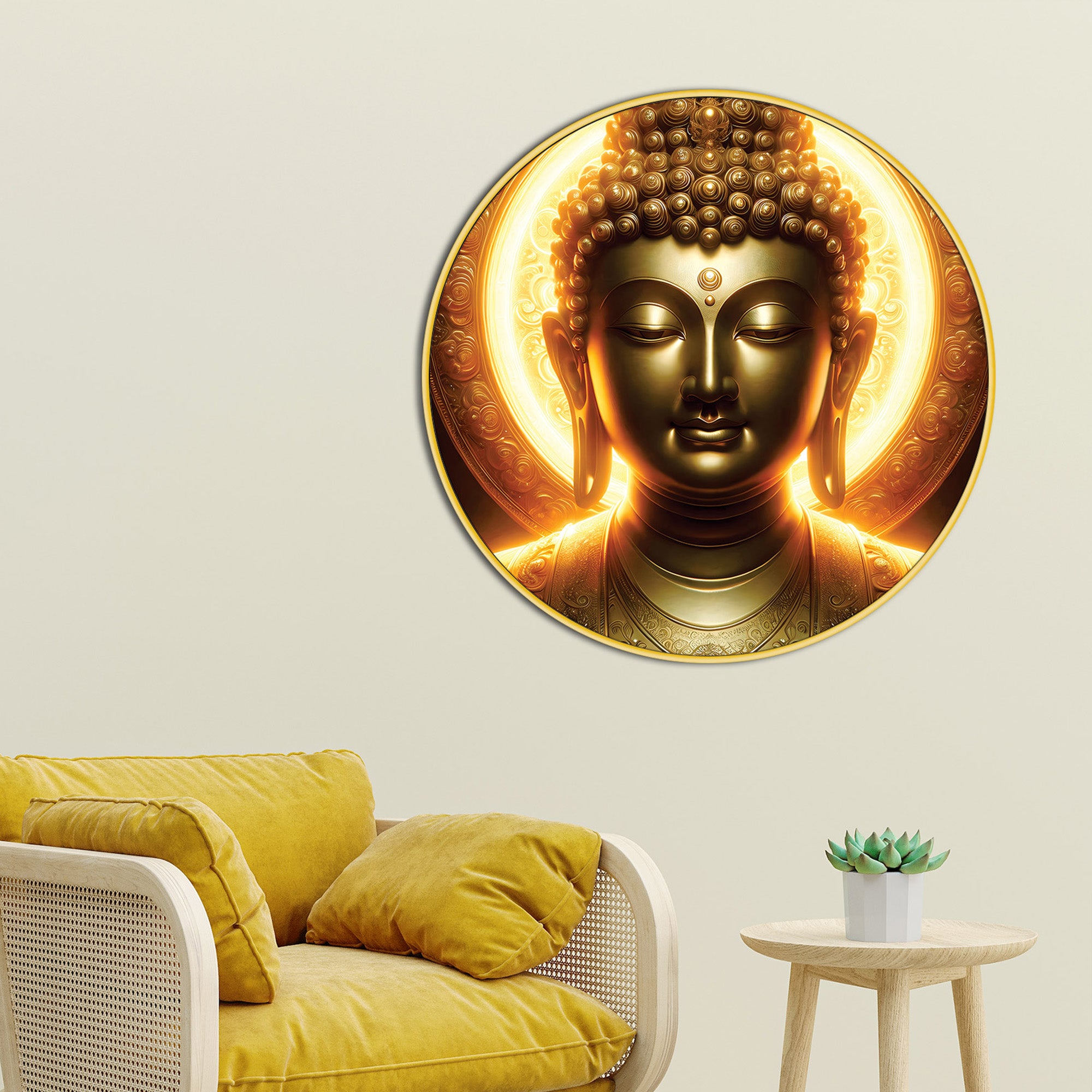 Elegant Buddha Wall Art Painting for Home Décor