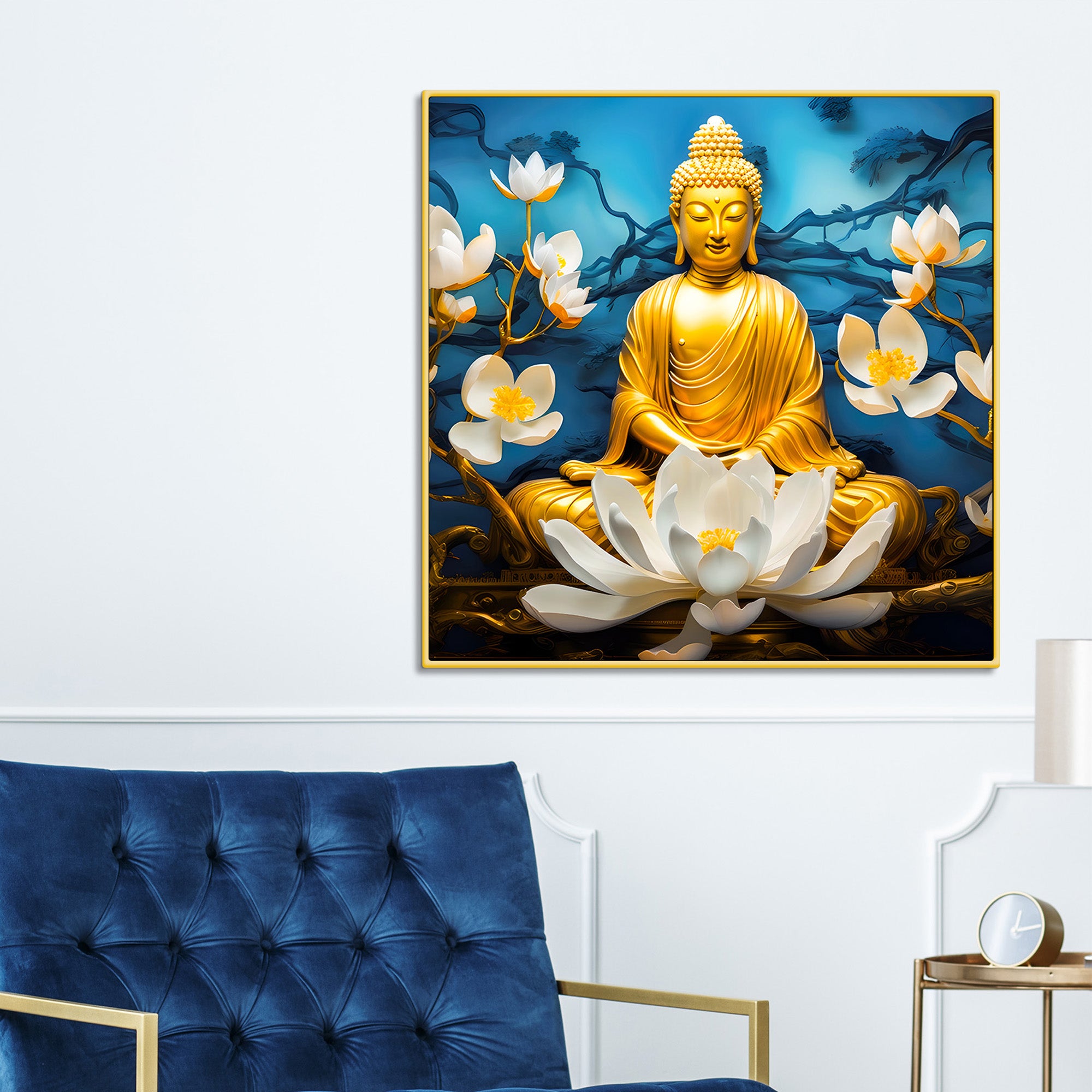 elegant-buddha-wall-painting-for-living-room