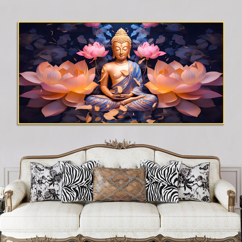 Elegant Buddha Wall Painting for Premium Home Decoration