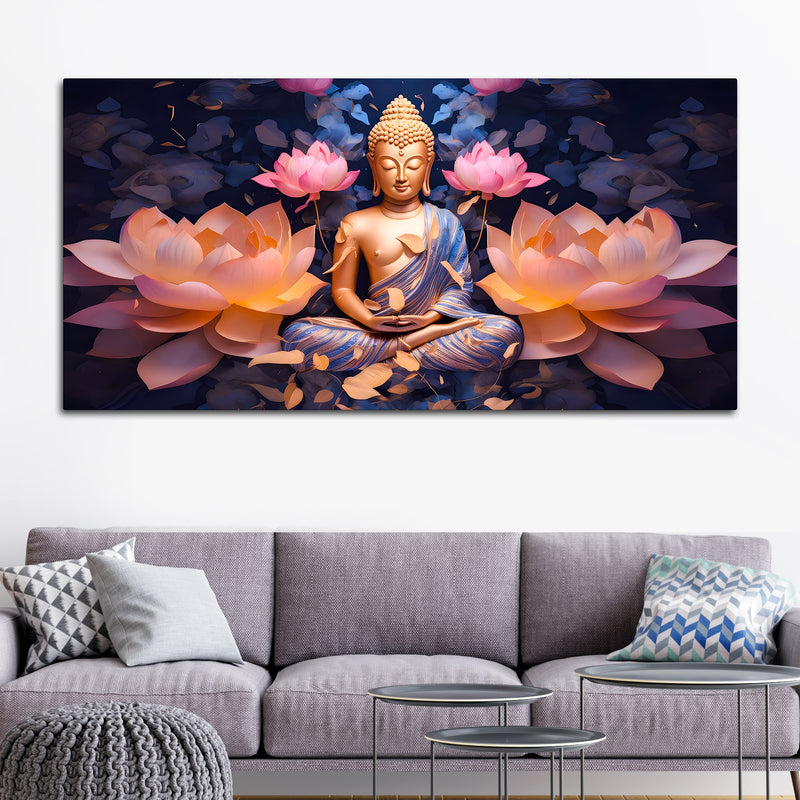 Elegant Buddha Wall Painting for Premium Home Decoration