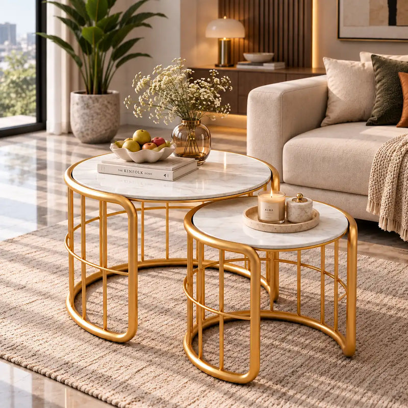 Elegant Coffee Tables Set of 2