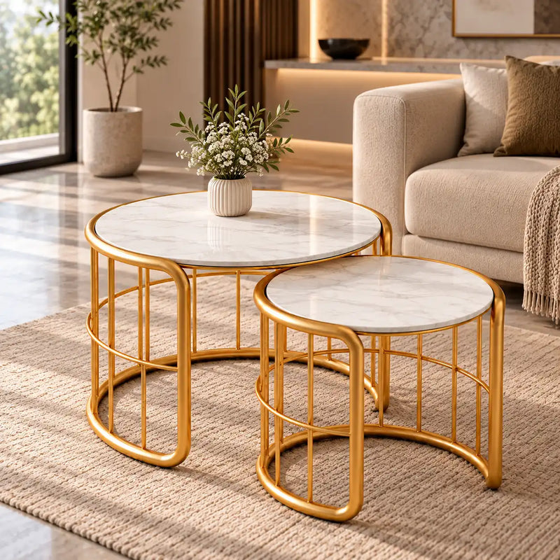 Elegant Coffee Tables Set of 2