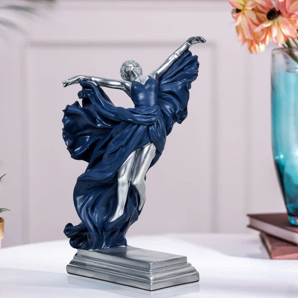 Elegant Dancing Girl Statue Table Decoration Showpiece