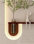 Elegant Decorative LED Light Wall Panel with Planter for Home & Office Spaces