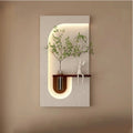 Elegant Decorative LED Light Wall Panel with Planter for Home & Office Spaces