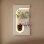 Elegant Decorative LED Light Wall Panel with Planter for Home & Office Spaces