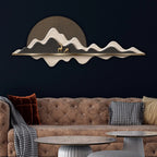 Elegant Deer Valley Premium Crystal Glass Backlit LED Painting