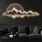 Elegant Deer Valley Premium Crystal Glass Backlit LED Wall Art