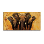Elegant Elephant Canvas Wall Painting for Home Decor