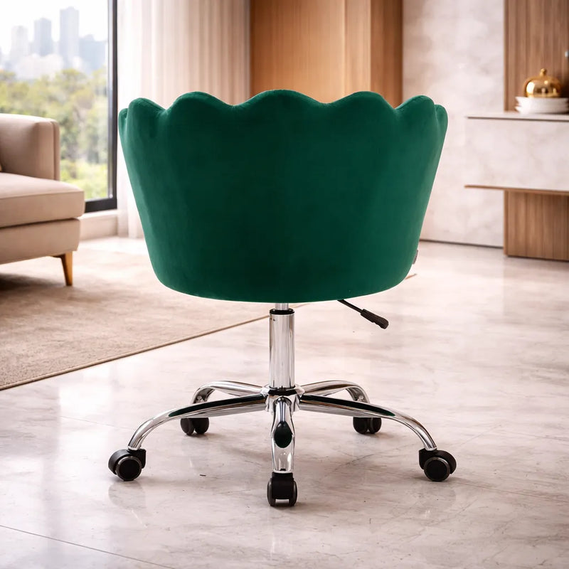 elegant-emerald-green-accent-chair-with-adjustable-height