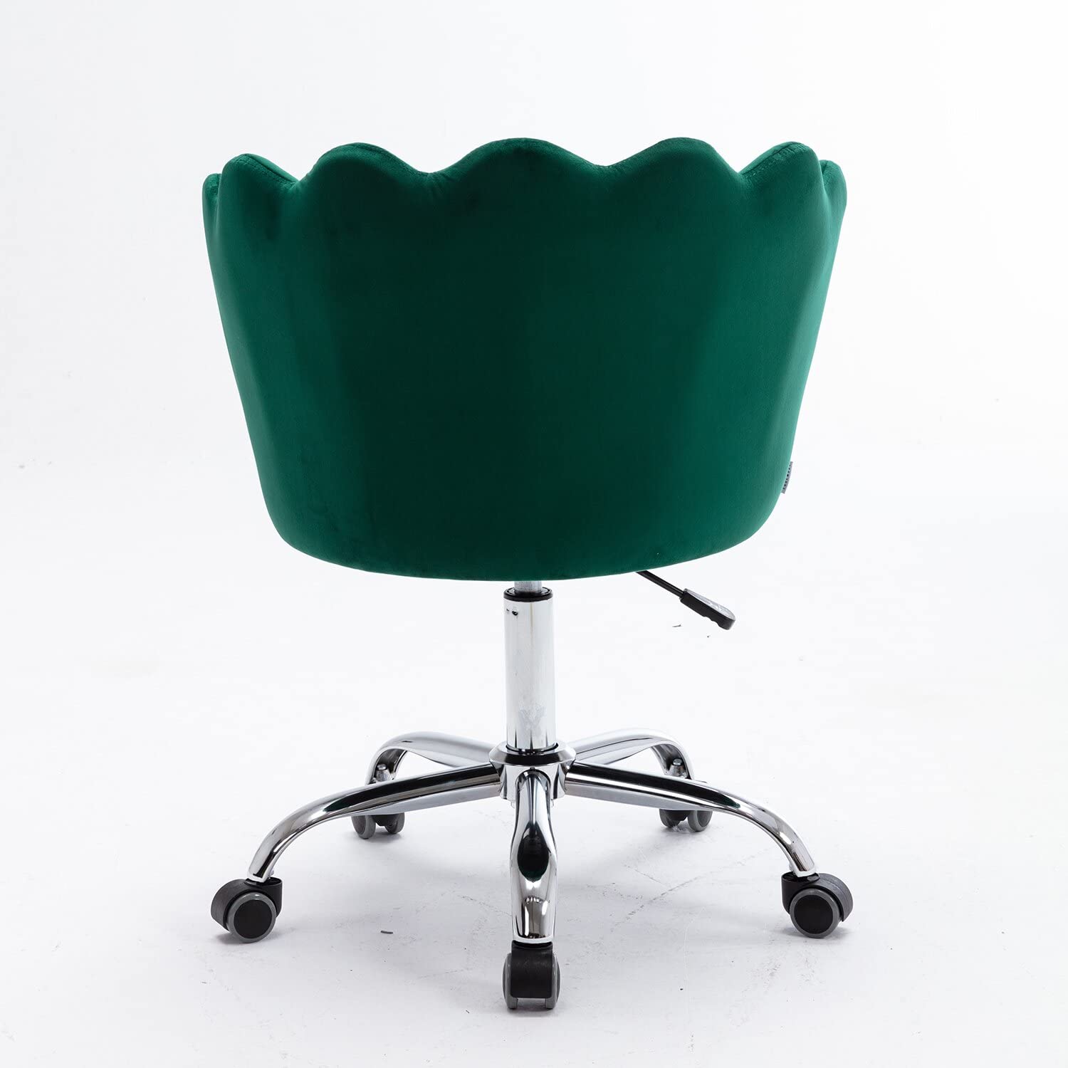 Elegant Emerald Green Accent Chair with Adjustable Height
