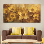 Elegant Floral Canvas Wall Art Modern Abstract Painting for Luxury Home Decor