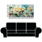Elegant Floral Wall Art Abstract Canvas Painting