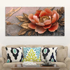 Elegant Floral Wall Art Canvas Painting for Modern Home Interiors