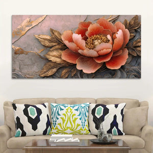 Elegant Floral Wall Art Canvas Painting for Modern Home Interiors