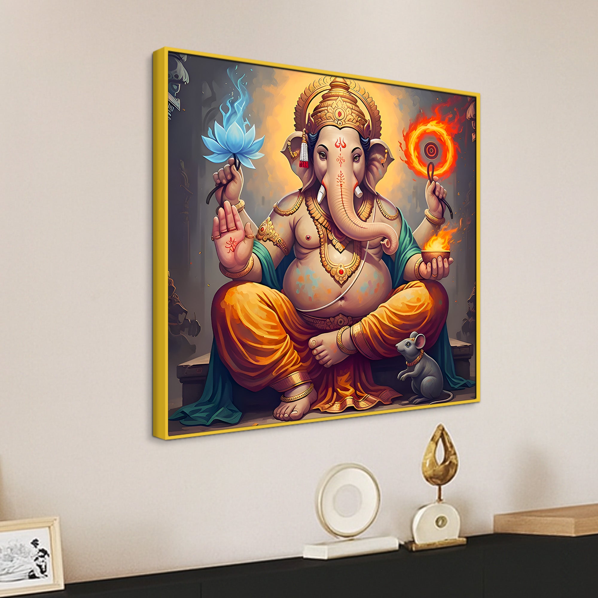 Elegant Ganesh Ji Painting for Home & Office Décor