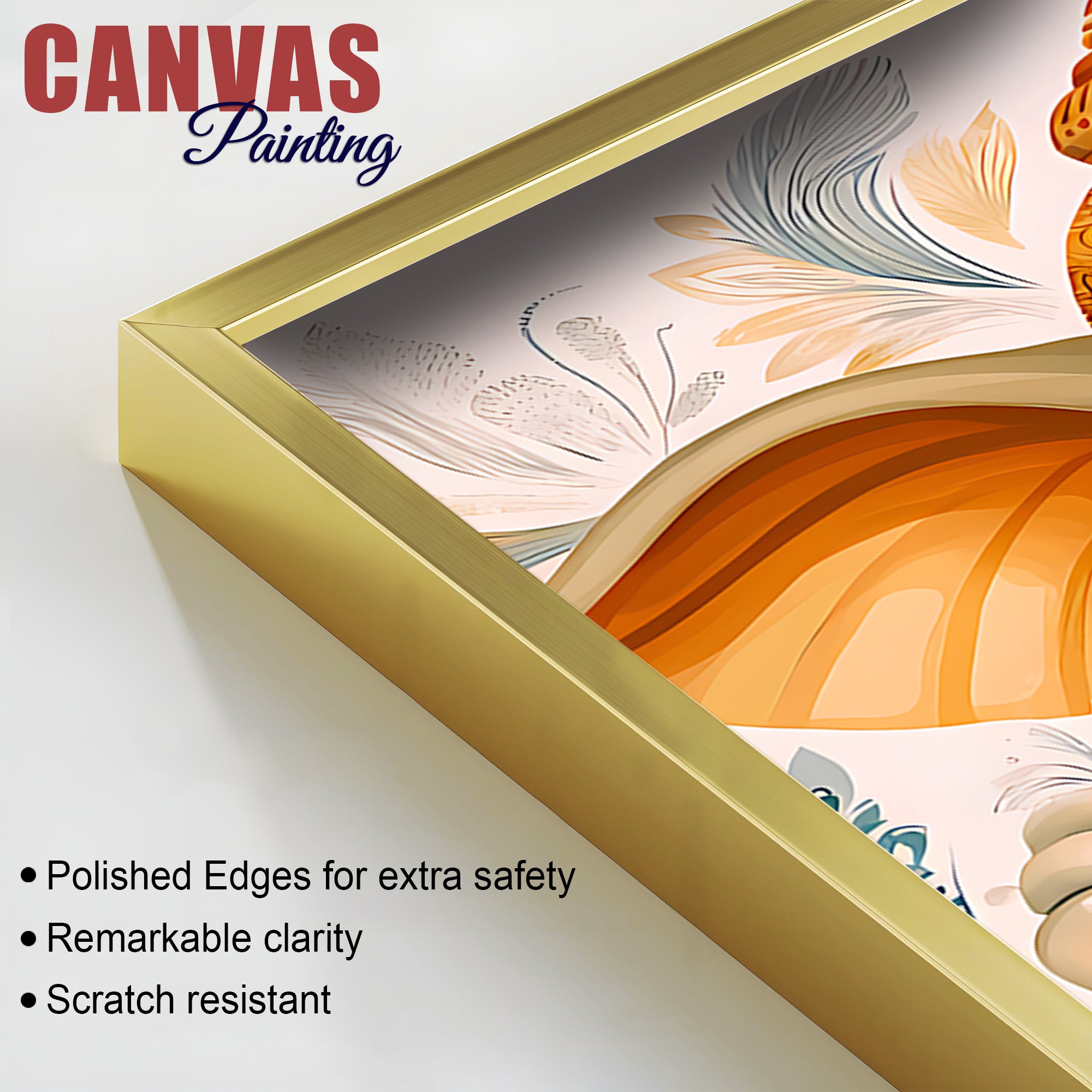 Elegant Ganesh Ji Wall Painting