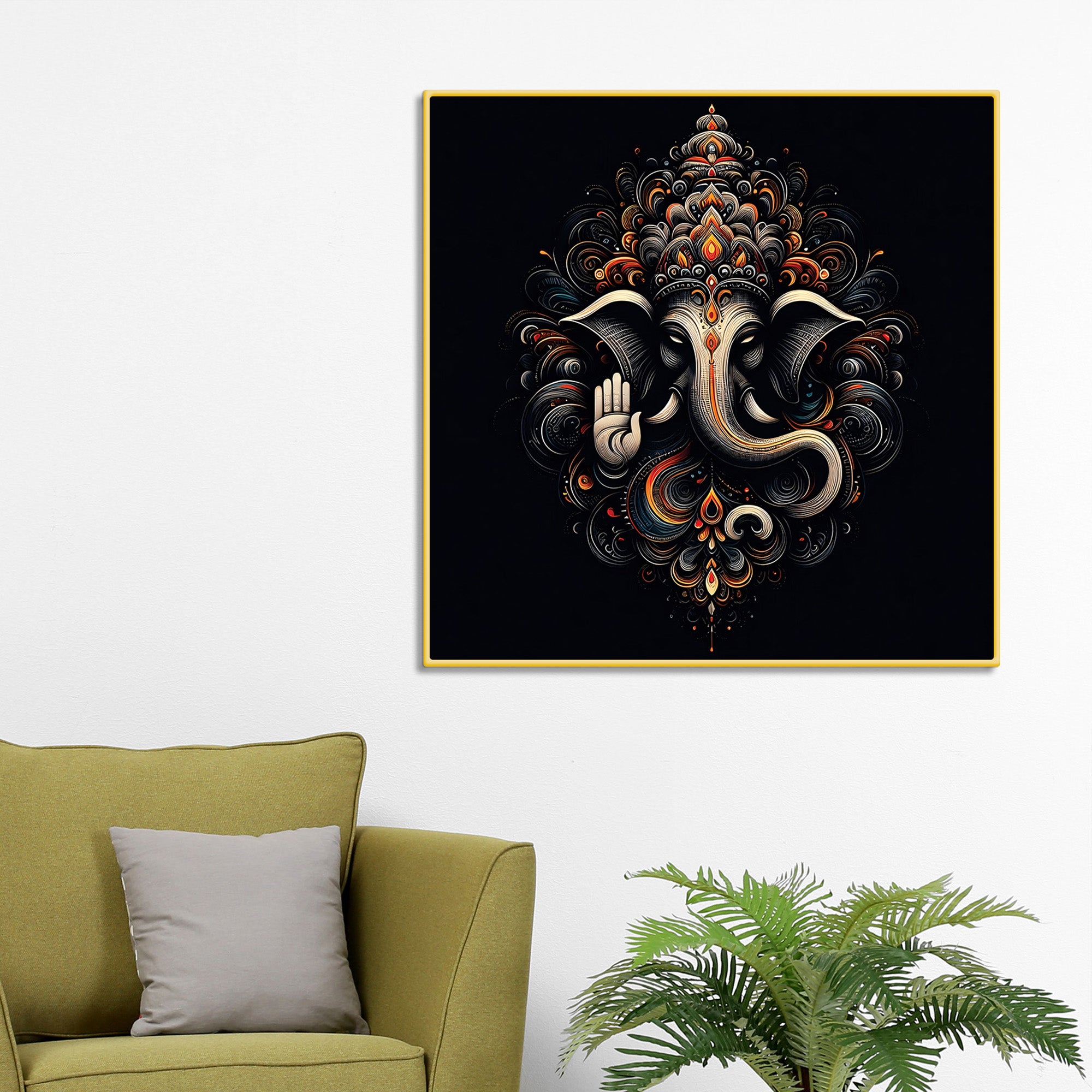 elegant-ganesha-pooja-room-wall-decor-painting