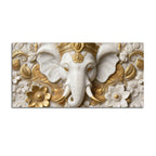 Elegant Ganesha Portrait 3D Canvas Wall Painting