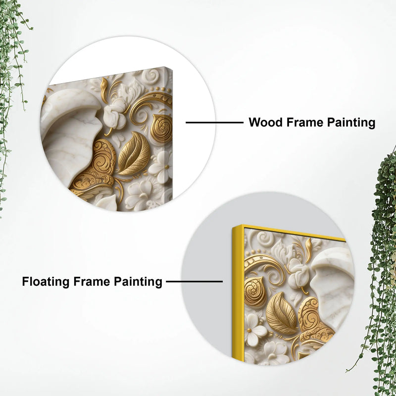 Elegant Ganesha Portrait 3D Canvas Wall Painting