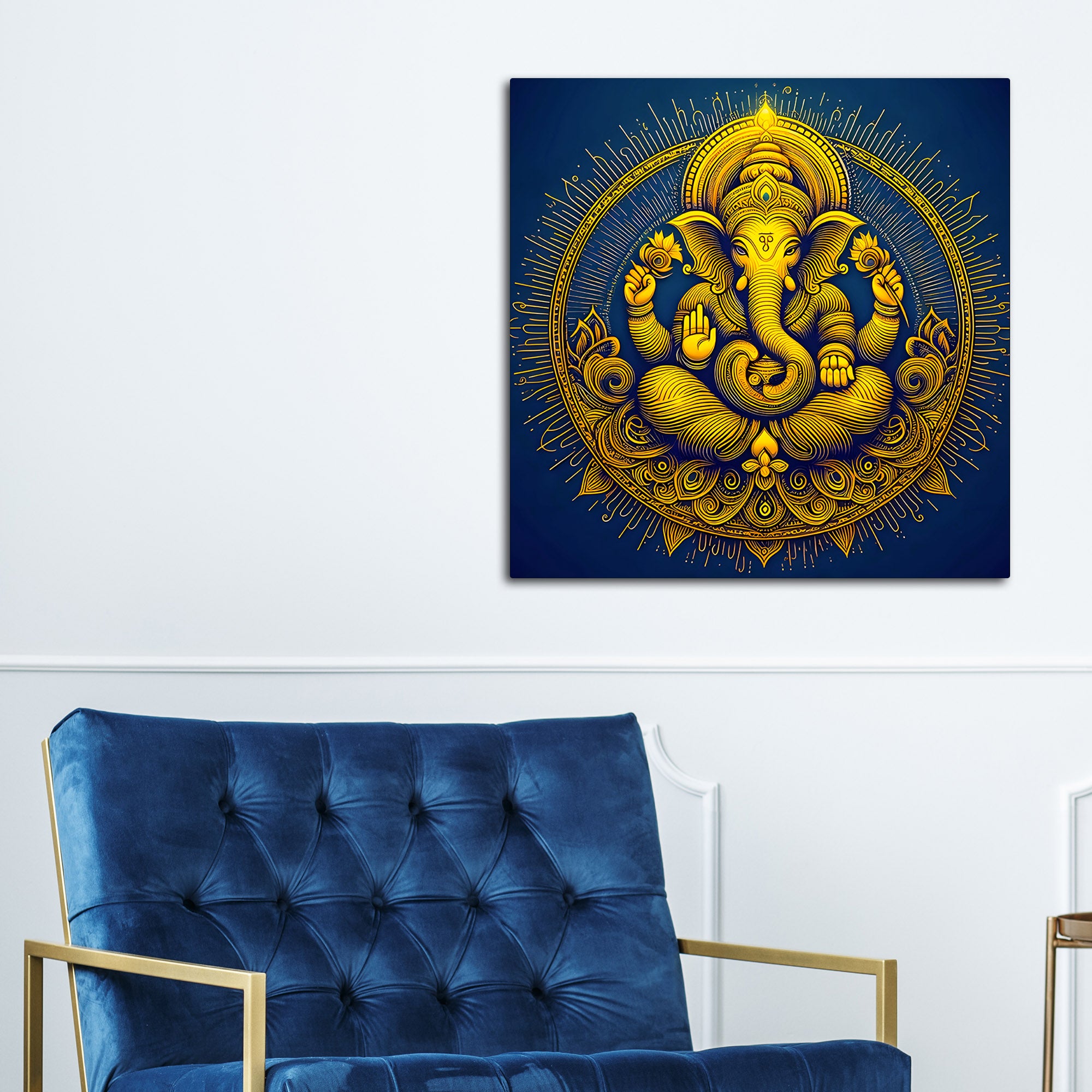 Elegant Ganesha Wall | Hindu God Artwork for Office & Home