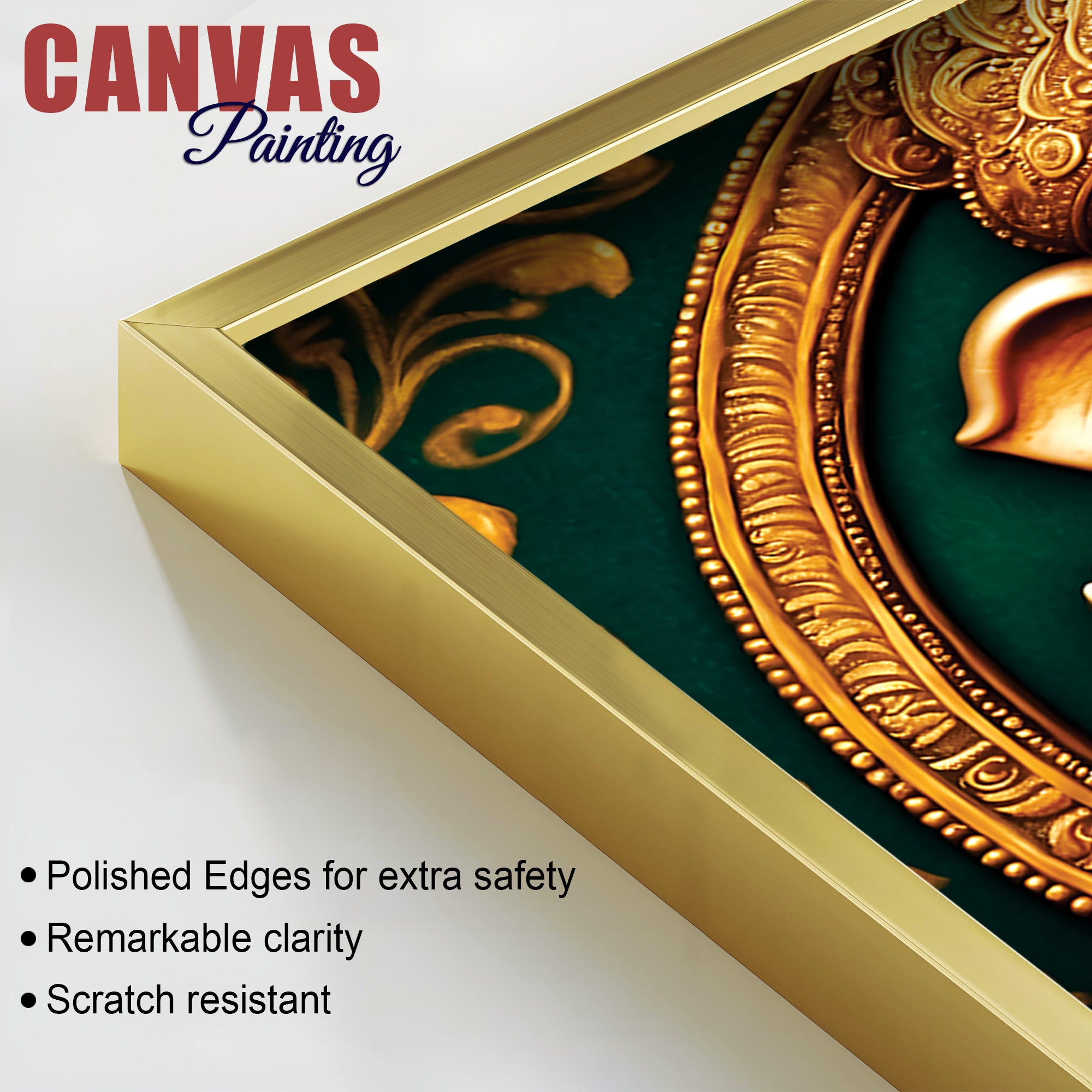 Elegant Ganpati Bappa Ji Canvas Painting