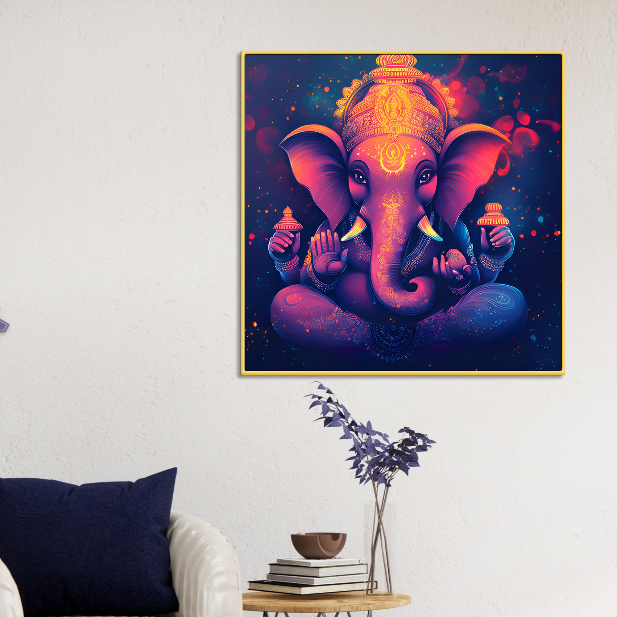 Elegant Ganpati Bappa Wall Painting