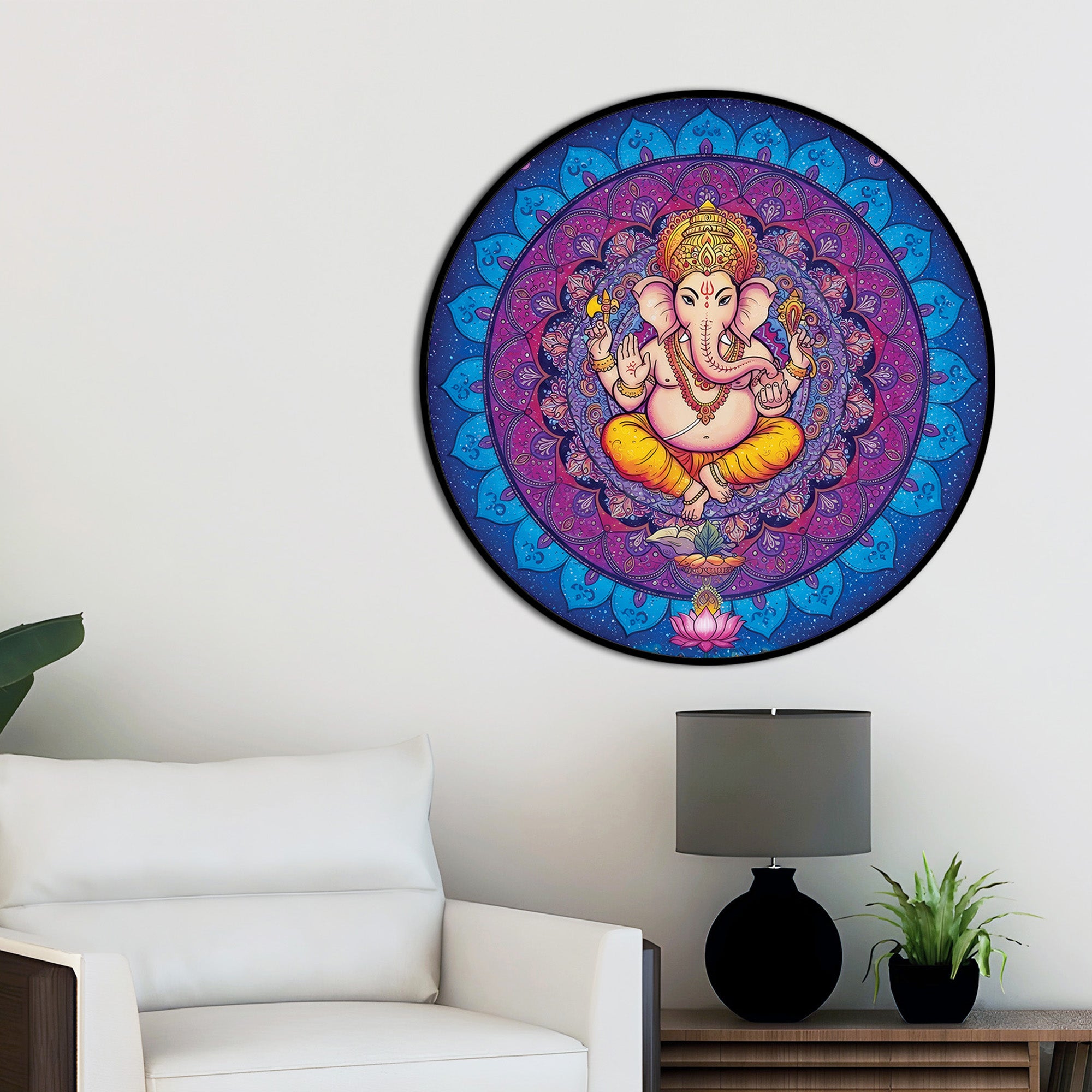 elegant-ganpati-ji-round-canvas-painting