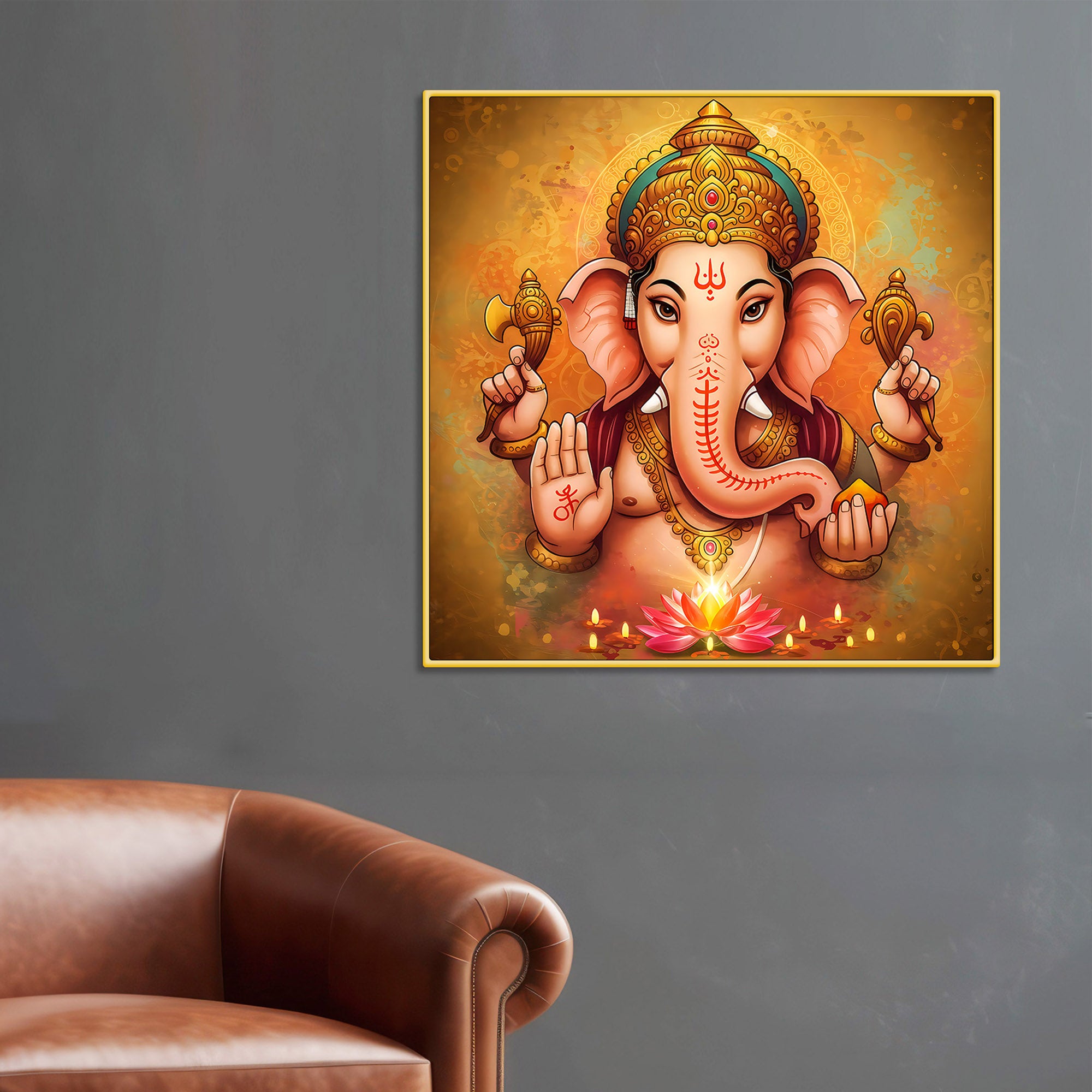 Elegant Ganpati Wall Painting for Home & Office