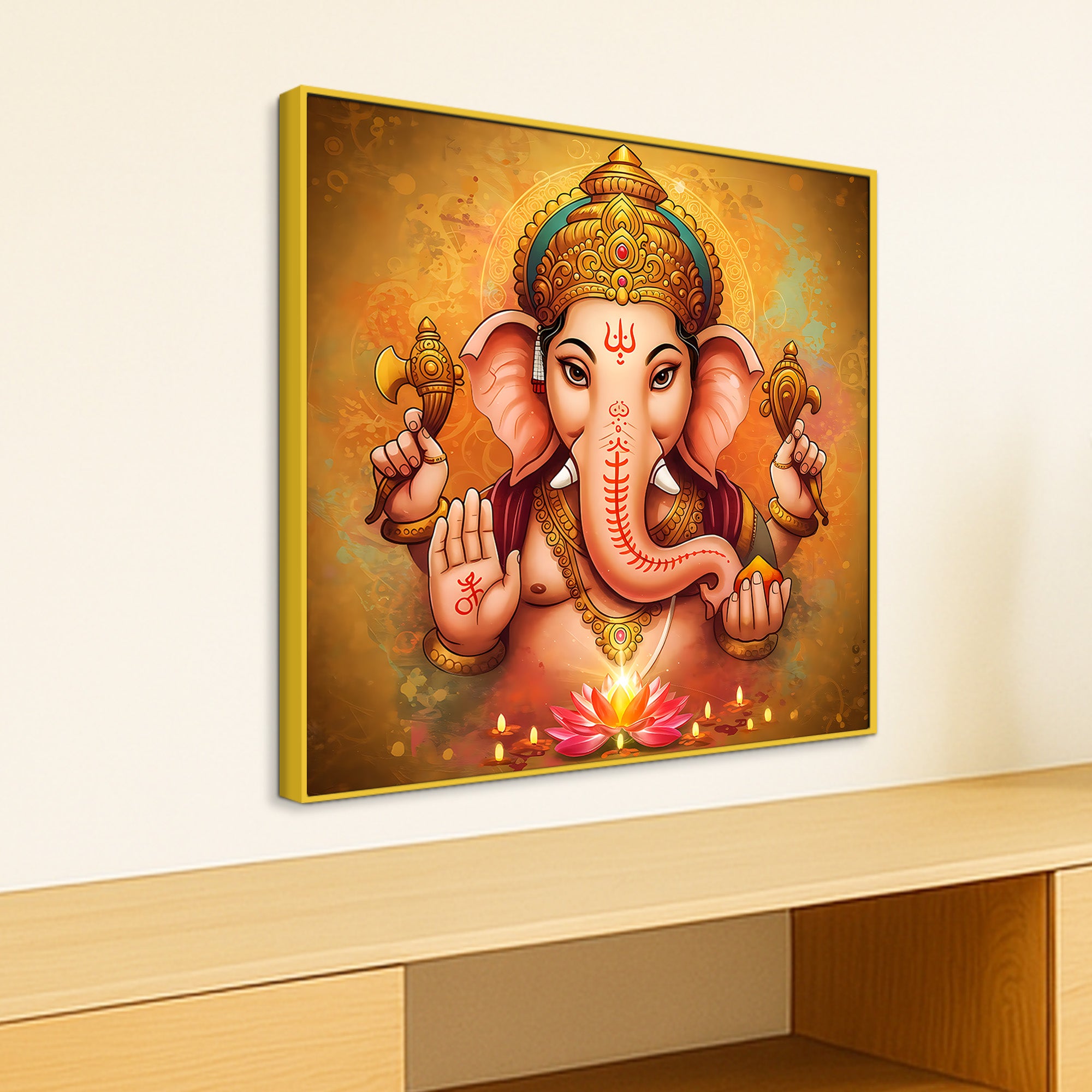 Elegant Ganpati Wall Painting for Home & Office