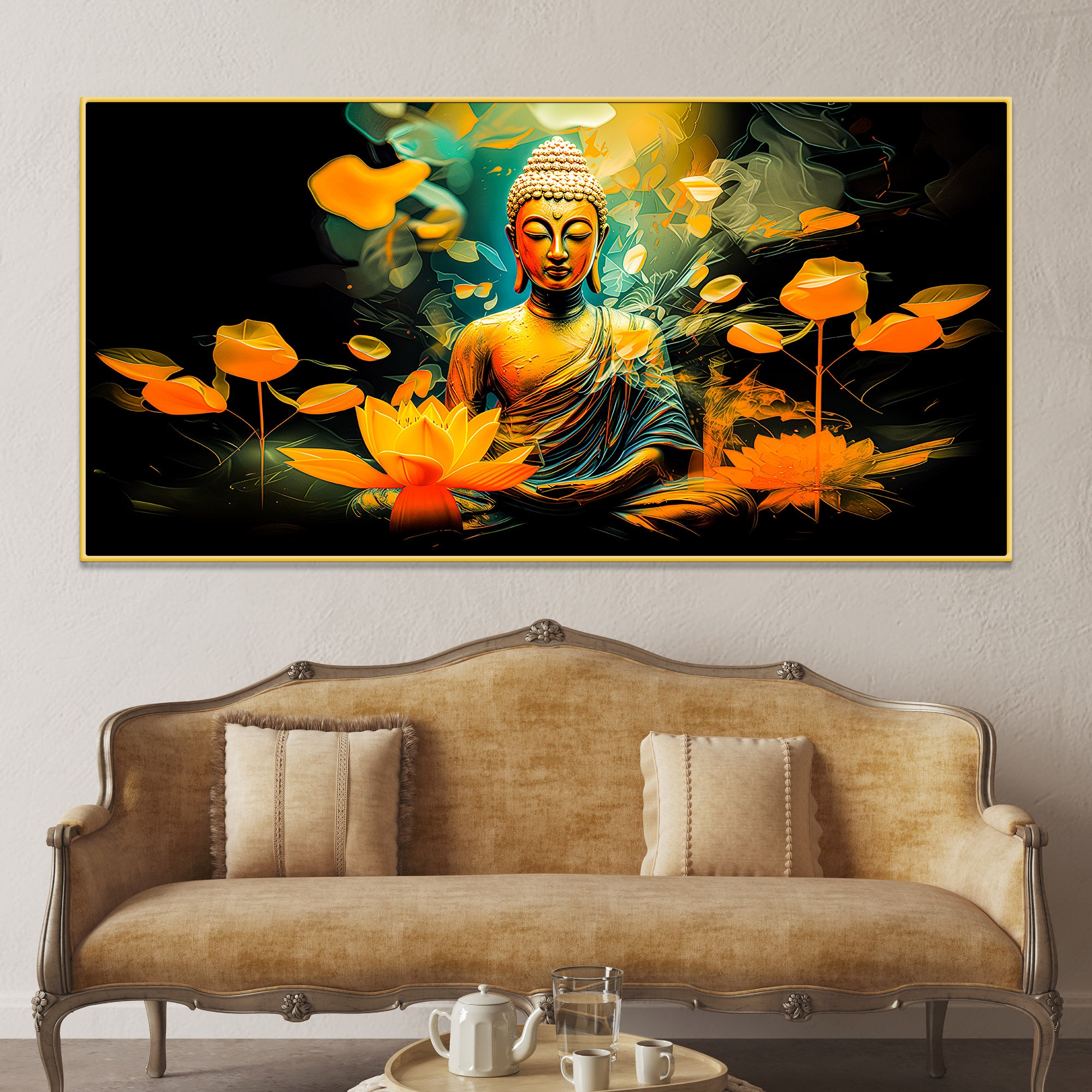 elegant-gautam-buddha-canvas-wall-painting-for-peaceful-home-decor