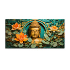 Elegant Gautam Buddha Wall Décor Painting for Modern Living Room Décor